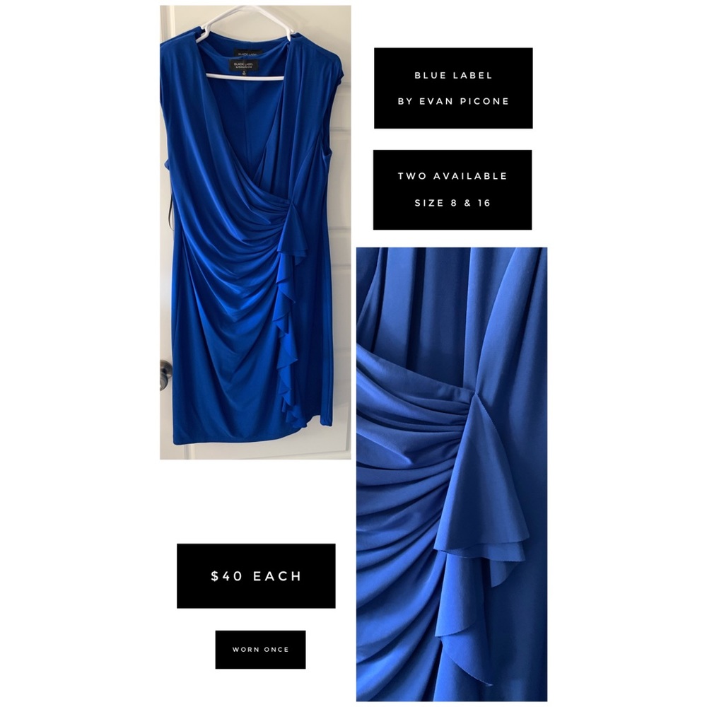 Blue Dress - Blue Label by Evan Picone